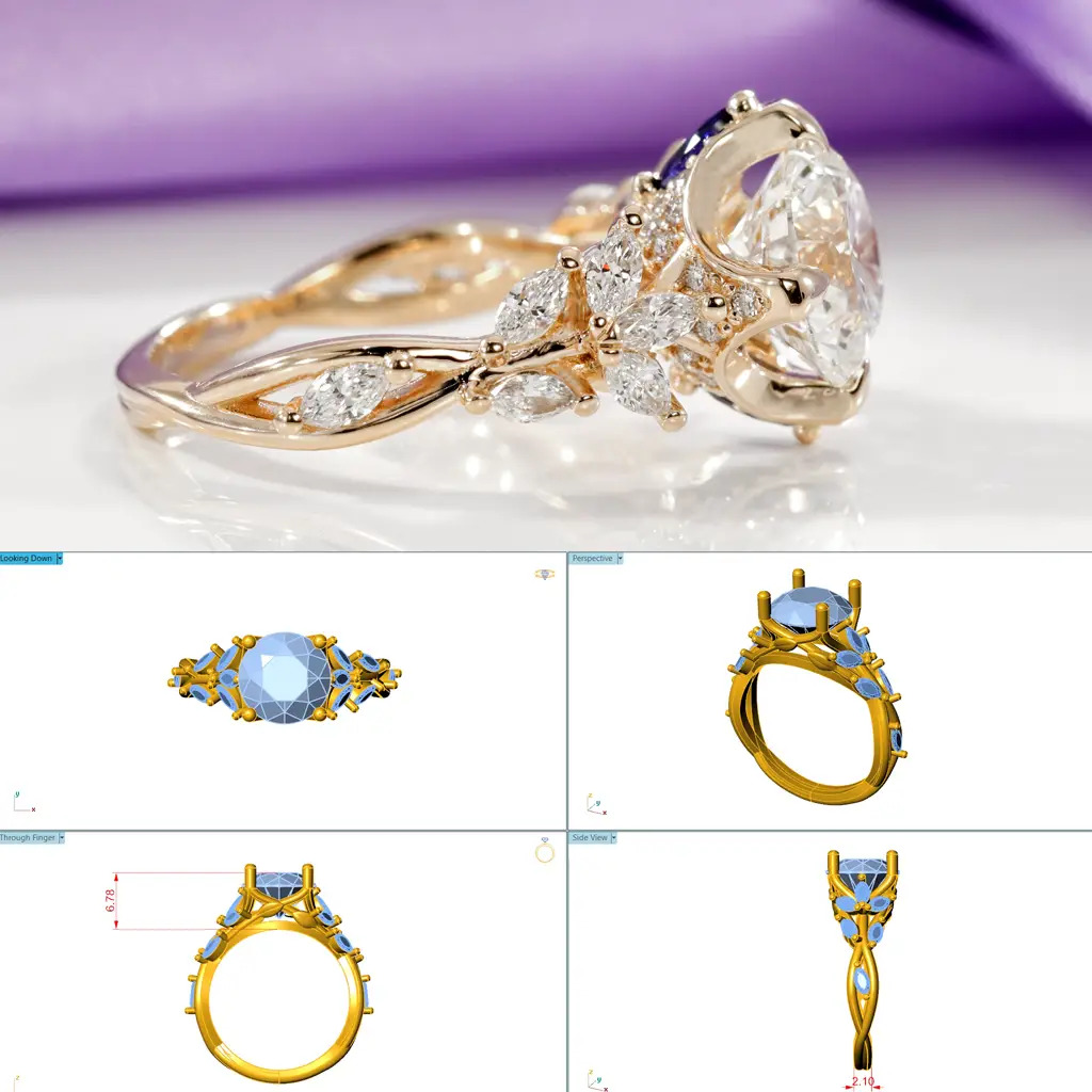create your own custom designed engagement ring
