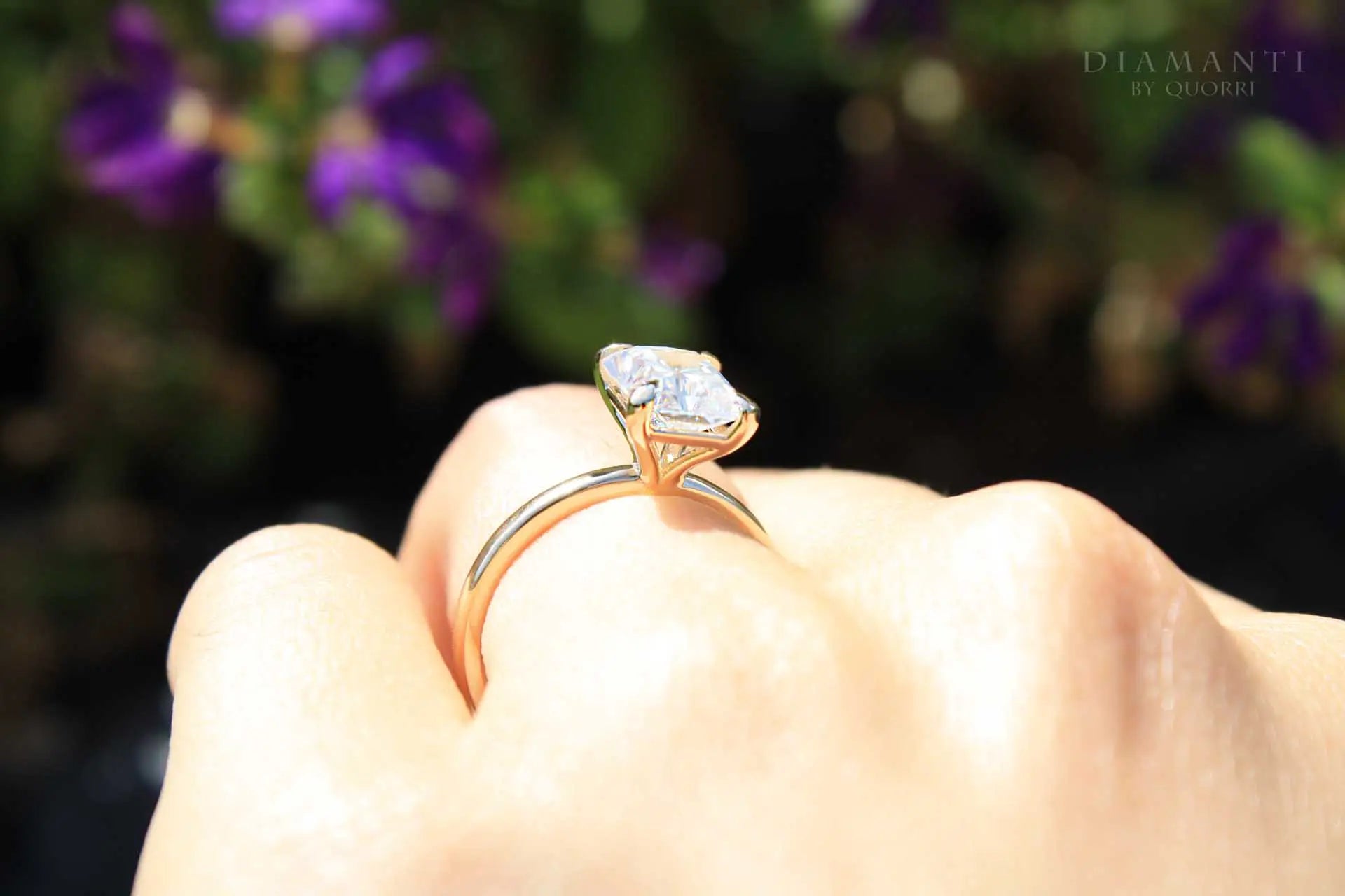 Affordable Radiant Lab Grown Diamond Engagement Ring Quorri