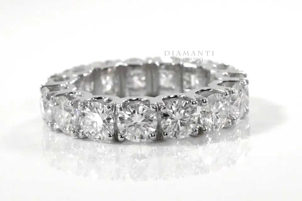 platinum affordable designer 2ct.tw round brilliant lab created diamond eternity ring Quorri