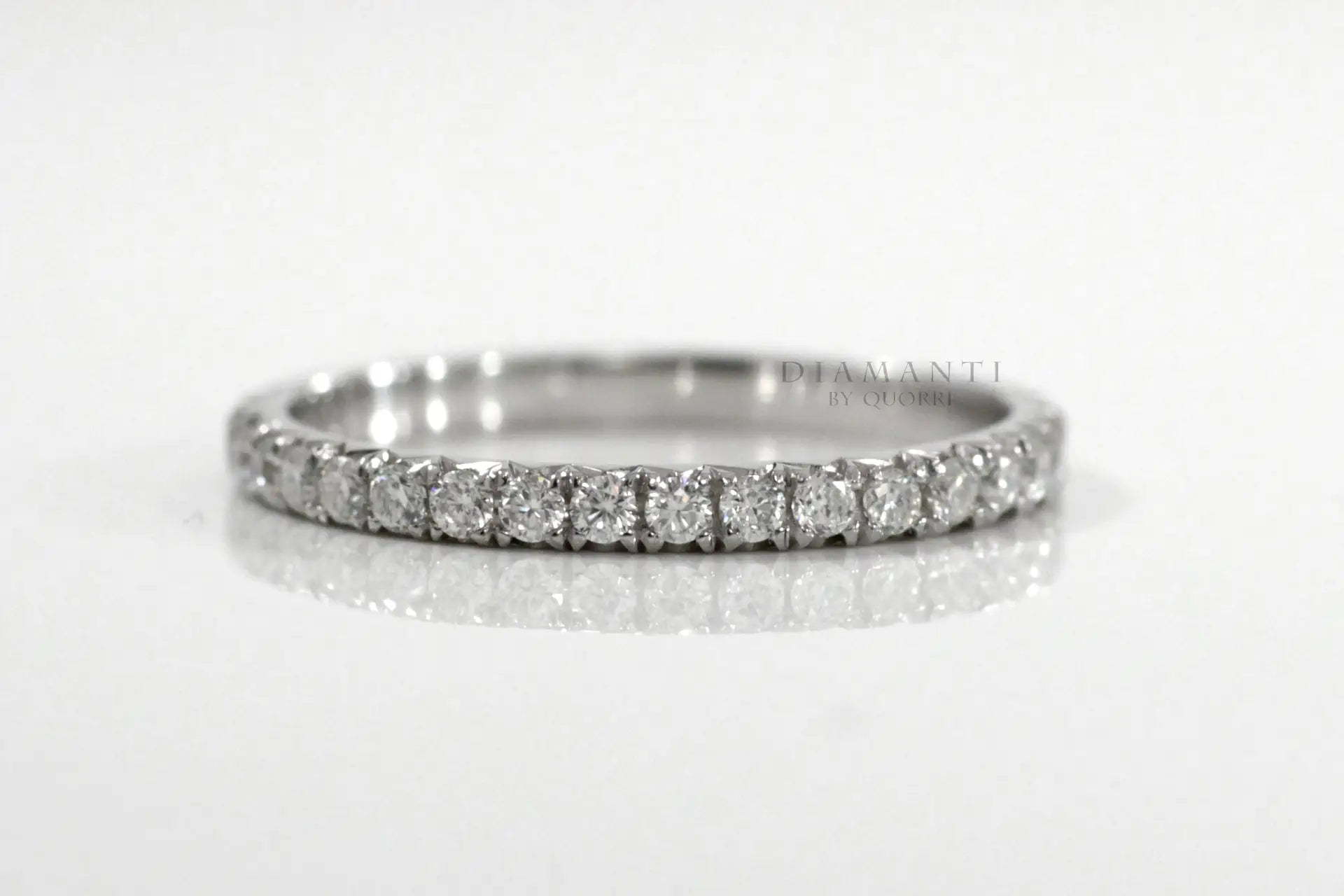 designer 18k white gold 1 carat to 4 carat diamond eternity rings Quorri Canada