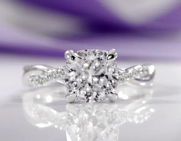 affordable accented lab grown diamond engagement rings in Canada