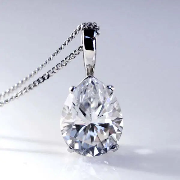 diamond drop pendants with gold chain