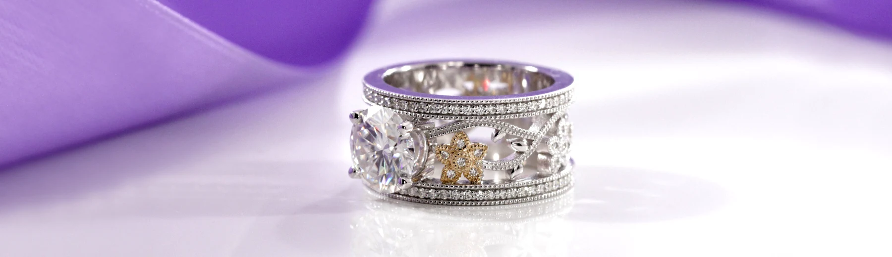 nature inspired lab diamond Canadian engagement rings Quorri