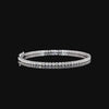 925 sterling silver round lab grown diamond tennis bracelet Quorri