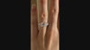 platinum vintage accented three stone 2 carat princess lab created diamond engagement ring Quorri