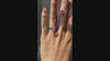 affordable platinum 2ct pear halo lab diamond engagement ring Quorri Canada