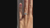 two-tone gold accented 3 carat princess lab created diamond engagement ring Quorri 