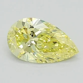 pear cut lab grown yellow sapphires at Quorri