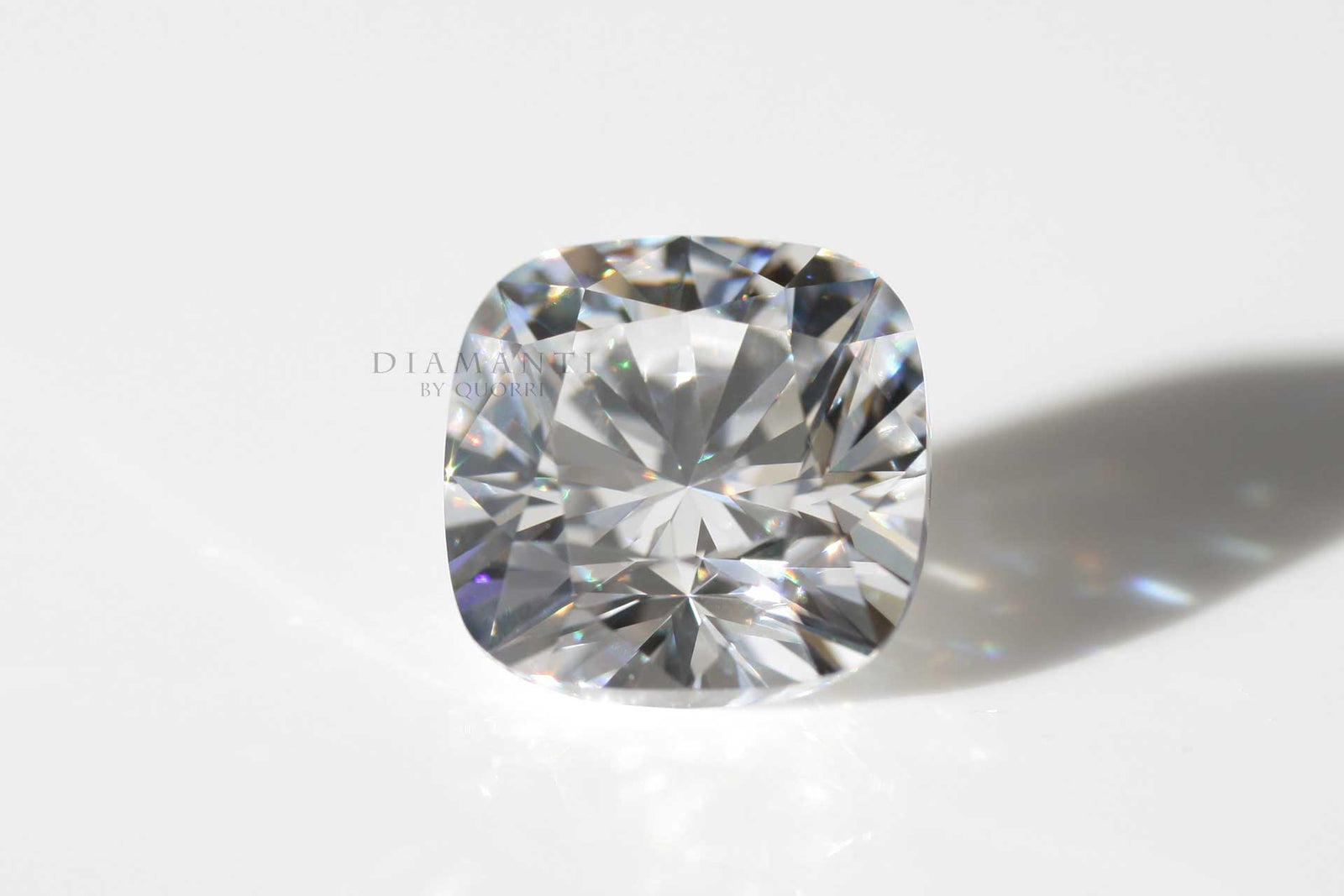 cushion cut lab grown diamonds at Quorri