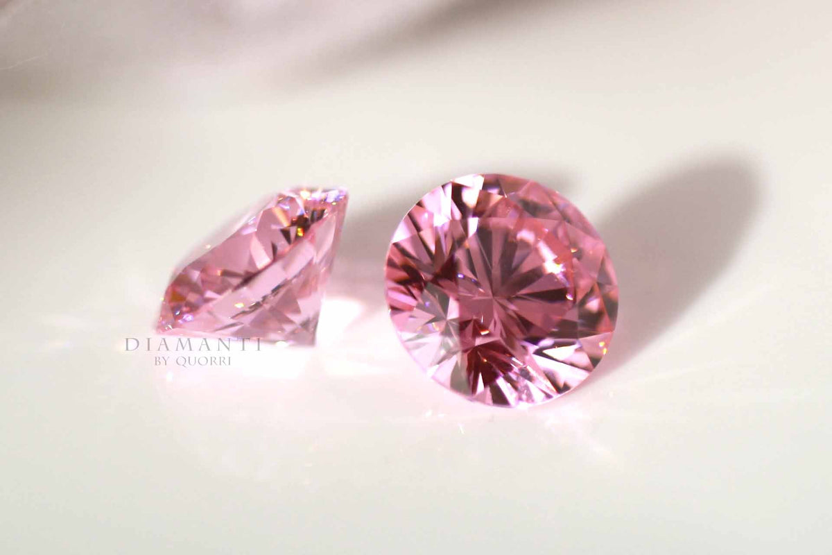 2.50 ct Brilliant Round Cut Stunning Genuine Pink Simulated