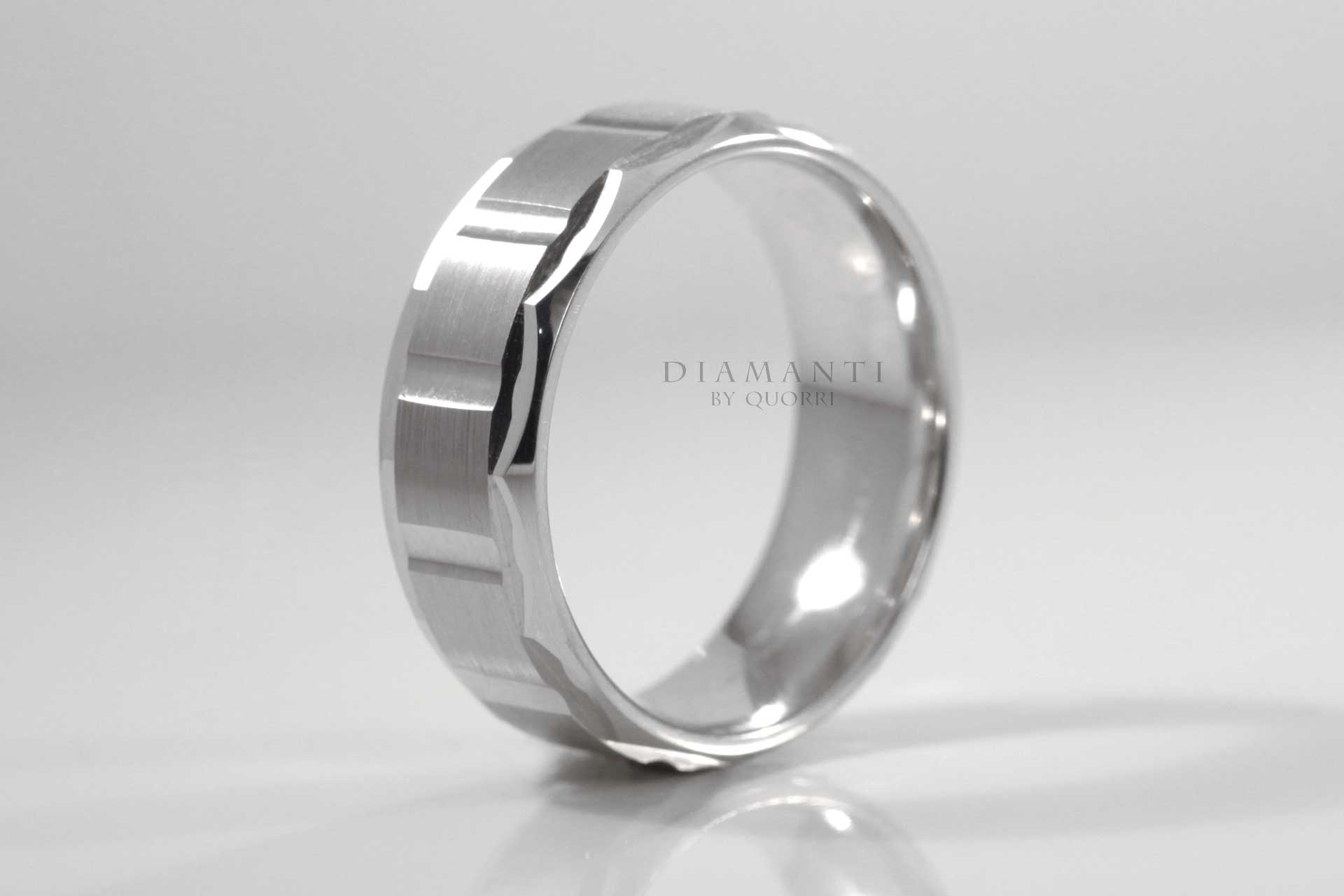 designer gold and platinum mens wedding ring by quorri canada